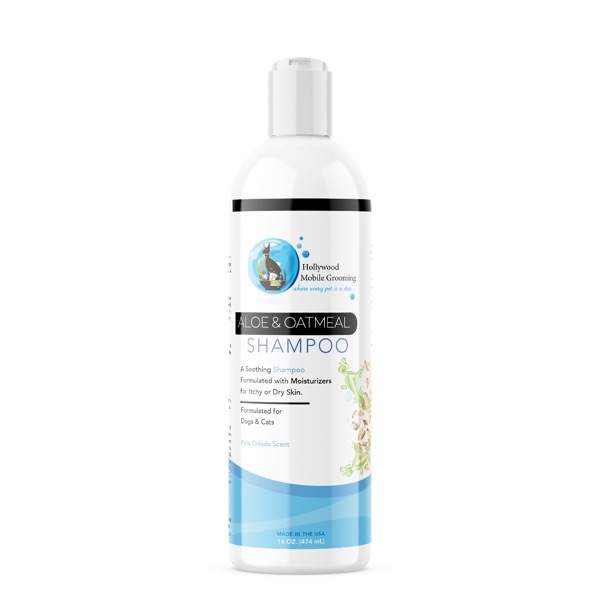 Hollywood Grooming aloe & oatmeal pet shampoo bottle
